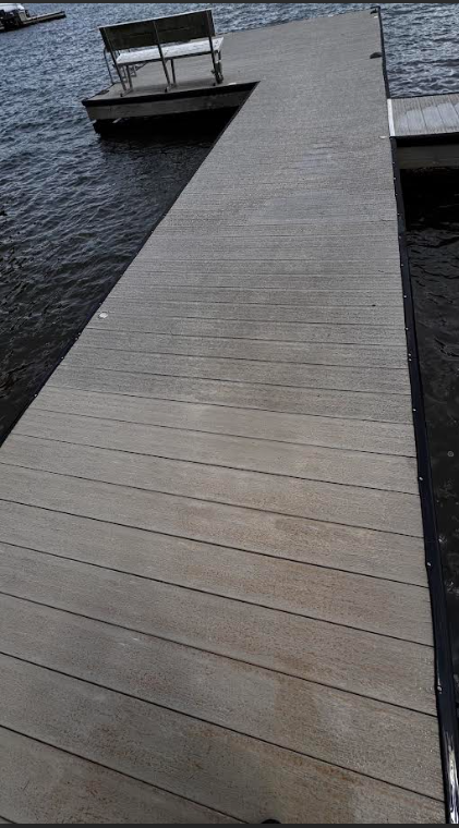Dock and deck washing at Lake Oconee GA