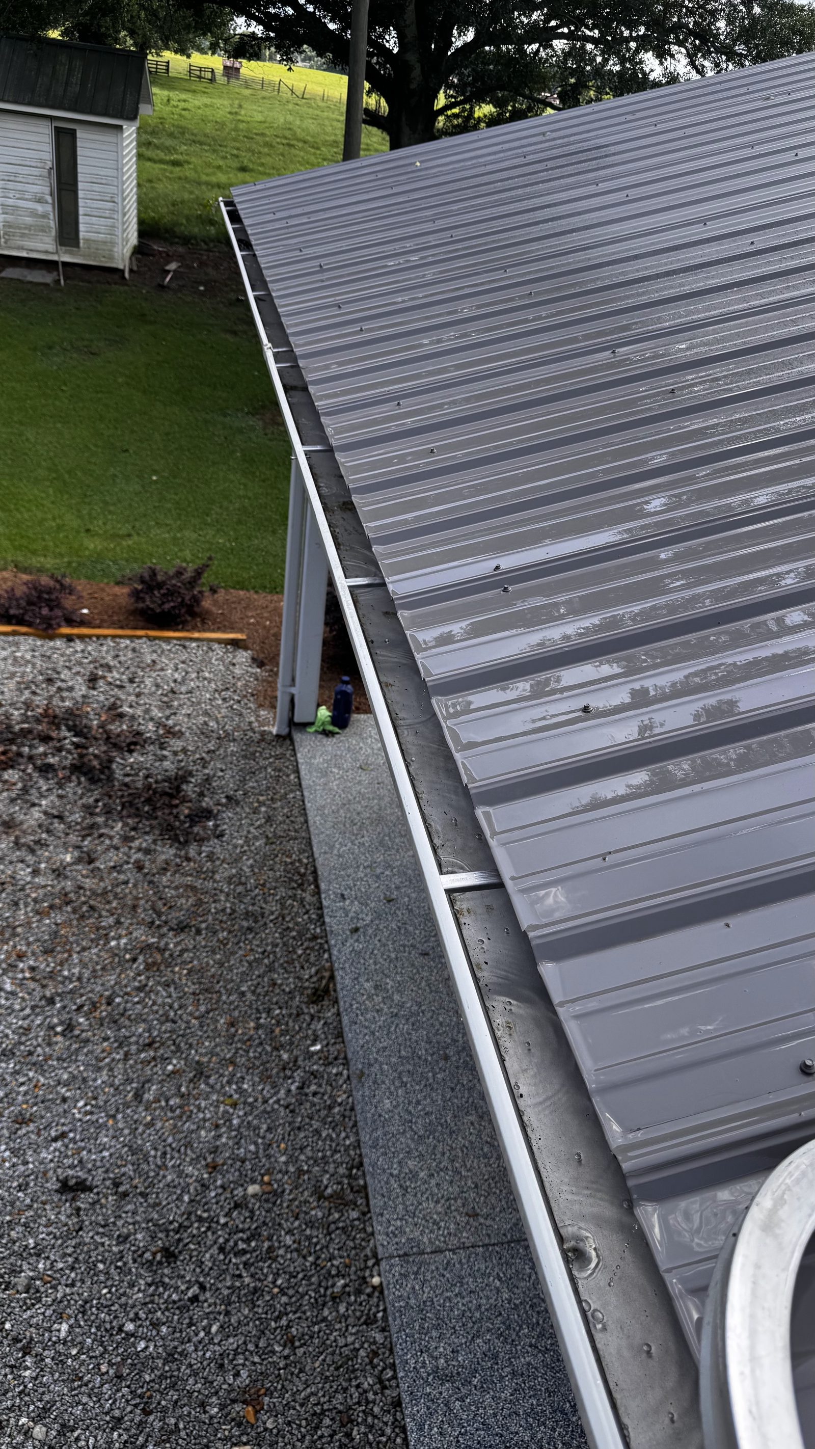 Clean gutters after professional gutter cleaning Lake Oconee GA