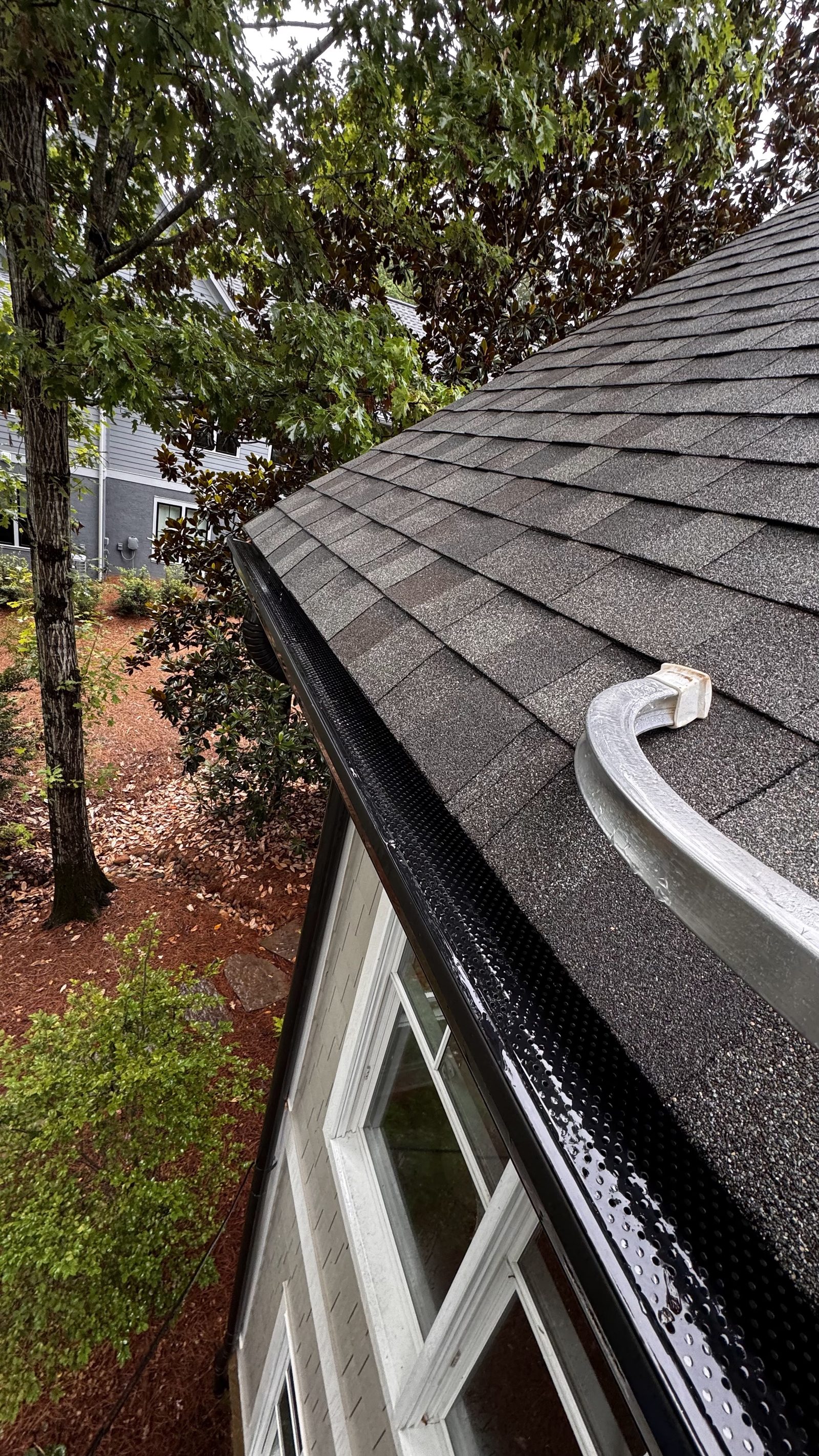 Gutters after gutter guard installation Lake Oconee GA